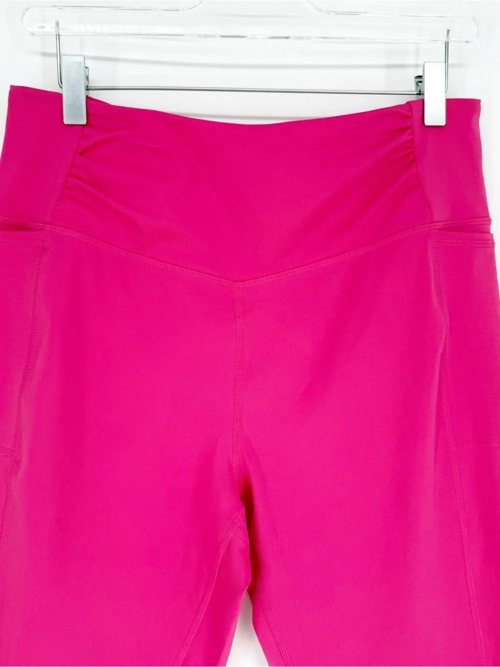 Free People‎ Movement Breath Easy Cropped Leggings L Pink